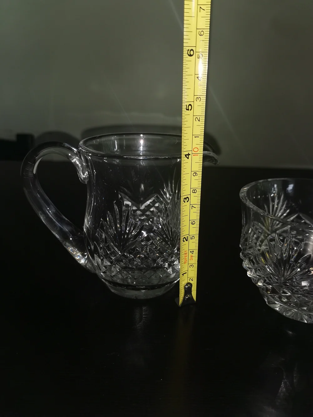 Wedgwood Majesty Crystal Open Sugar Bowl and Creamer Set